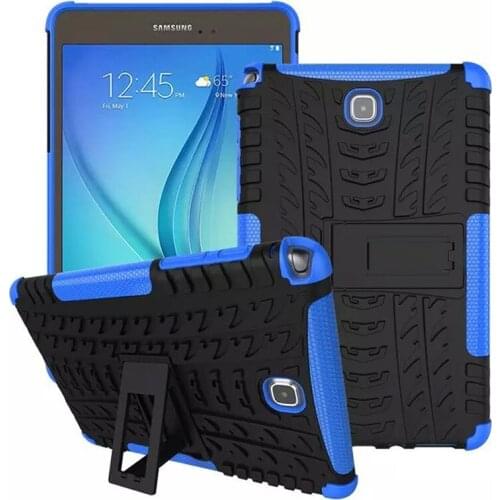 Hybrid Armor Kickstand Hard TPU+PC Back Case For Samsung Galaxy Tab A 8.0 SM-T350 T355 P350 P355 8.0 inch Tablet Case + Film