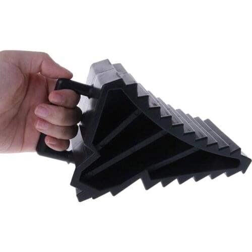 Hot 2 Pcs Antislip Vehicle Car Truck Wheel Tire Chock Stop Block Black Car Parking Accessories High Quality