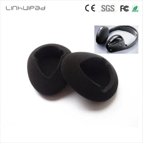 Linhuipad 80mm Peach Shape Infrared Wireless Headphone Foam Ear Cushion 80mm Earpads For Audiovox IR1CFF Headphones free shippin