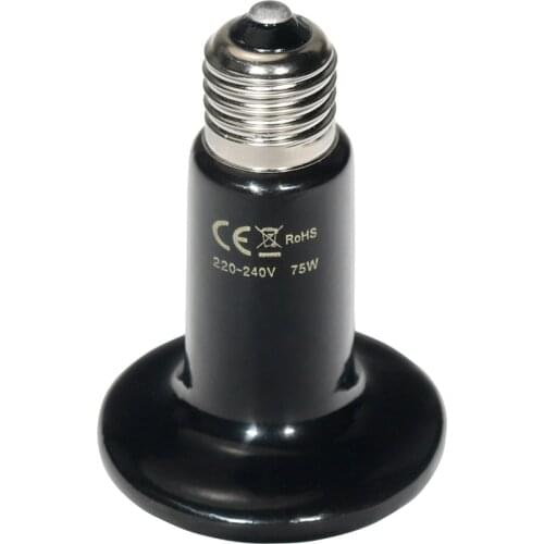 Mini Reptile Supplies Ceramic Heating Lamp Climb Pet Heating Lamp Far Infrared Ceramic Lamp Turtle Heating Lamp