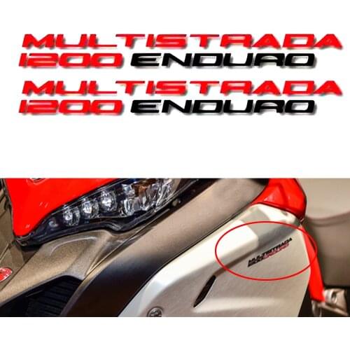 Motorcycle Bicycle Car Fuel Tank Sticker Wheel Helmet Waterproof Reflective Logo Suitable For Ducati Multistrada 1200 Enduro