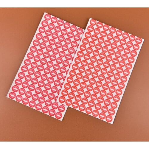 2sheets (total 208Pcs)RedUniversal Guaranteed VOID Sticker Toy Strong Adhesive Warranty Fragile Seal Label Sticker