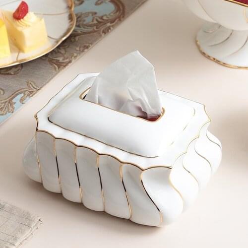Table Creative Modern Tissue Box Home Tissue Paper Napkin Holder Tissue Box Boite Mouchoir Servilletero Ornaments Home Modern