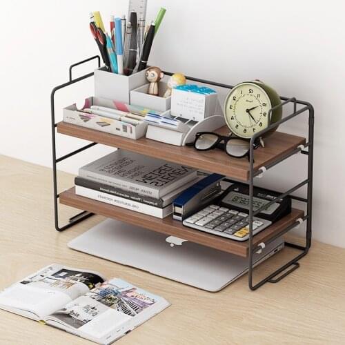 Desktop shelf desk bookshelf simple multi-layer Sorting and storage small shelves