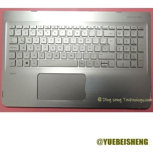 YUEBEISHENG New/org For HP Pavilion X360 15-BK palmrest Latin keyboard upper cover Touchpad Backlight 798954-161