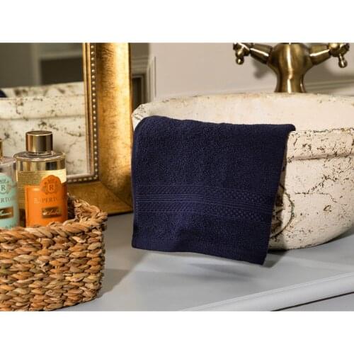 OceanLand Hand Towel 30x30 Home Bathroom Cotton Absorbent Soft Colorful Blue-Beige-Navy Blue-Plum-Pink-Mint Green