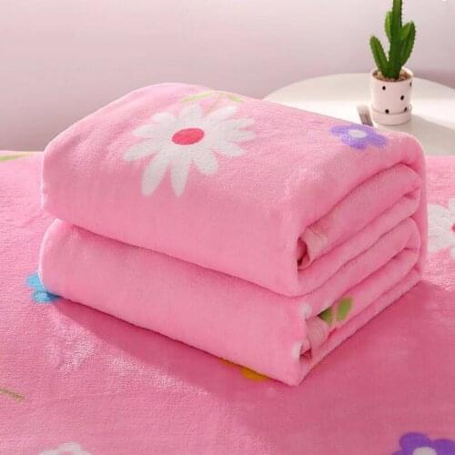 2019 Solid Flannel bedding sheet New thicken Flannel Fleece bed cover sandred bed cover bed sheet