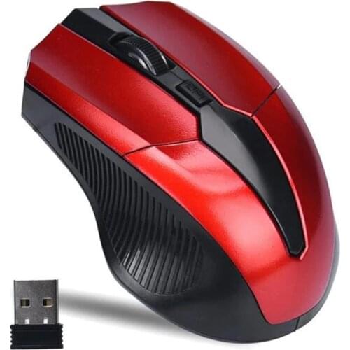 Portable 2.4Ghz Wireless Mouse Adjustable 2000DPI Optical Gaming Mouse Wireless Home Office Game Mice for PC Computer Laptop