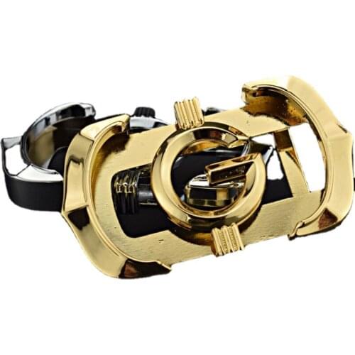 Alloy buckle mens letter G plate buckle high grade belt head smooth buckle 3.3 pants head