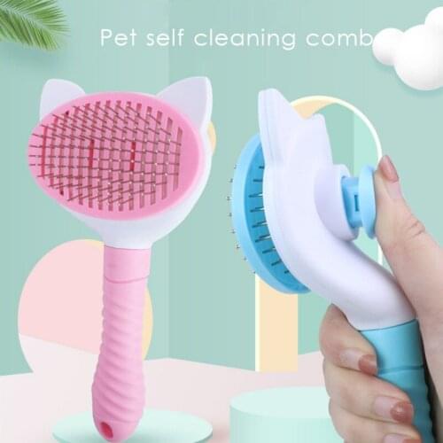 Dog Hair Removal Comb Grooming Brush Stainless Steel Cats Combs 2 Styles Brushs for Dogs Cats Cleaning Supplies