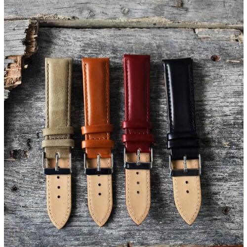 Onthelevel for daniel wellingtonHandmade Retro Genuine Leather Watch Band Strap 18mm 20mm 22mm Man Women Wrist Watchbands Belt