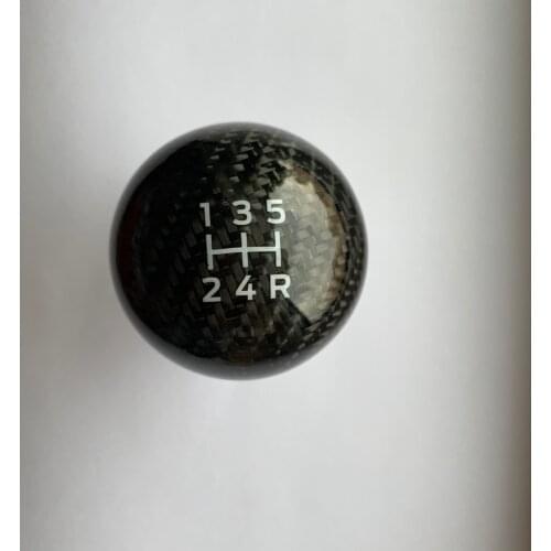 Ford Focus NEW 5 Speed Real Carbon Fiber Gear Shift Knob For Ford Focus Fiesta Manual shift knob Aluminum alloy metal