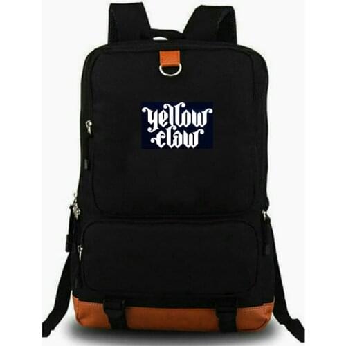 Yellow Claw Backpack Jim Taihuttu Schoolbag DJ Music Rucksack Satchel School Bag Laptop Day Pack