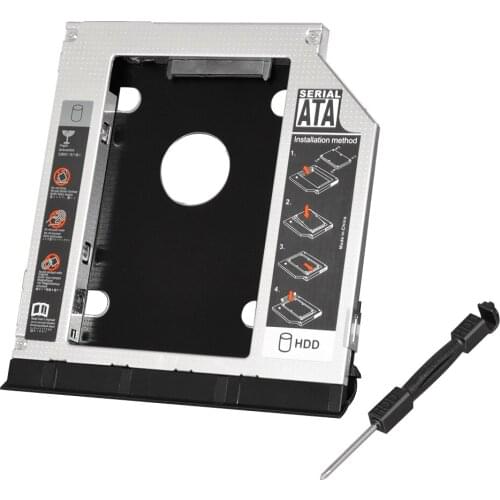 With ejector 2ND HARD DRIVE caddy for dell E6420 E6520 E6320 E6430 E6530 E6330