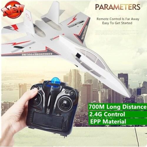 Fixed Wing Remote Control Plane RC 2.4G 700M 25mins EPP Assembly Large Remote Control Aircraft Model Fighter Model Kids Toys