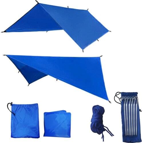 Awning Waterproof Tarp picnic sunshade Ultralight Garden Canopy Rain Sunshade Outdoor Camping matHammock Fly Beach caravan swing