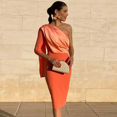 Weilinsha Womens One Shoulder Evening Dresses