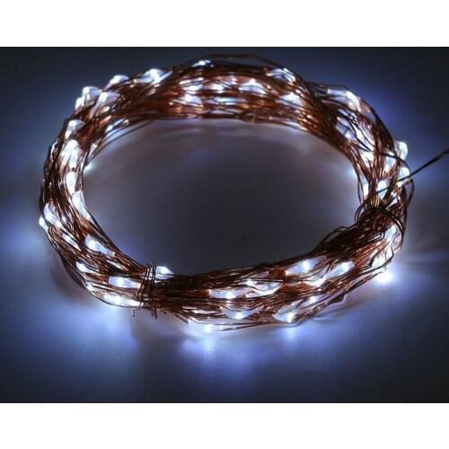 10pcs Solar powerd 10M 100LED Copper Wire LED String Fairy Light vine lamp Garden Xmas Christmas Wedding party outdoor DIY Decor