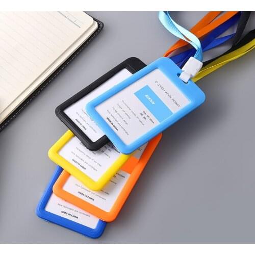 Universal work permit 10 colors Plastic badge Pass name badge, student ID card holder, subway card Bus card IC Card sheath
