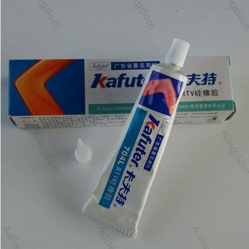 2Pcs Kafuter 45g K-704L RTV silicone one-component diluted silicone sealant white good fluidity