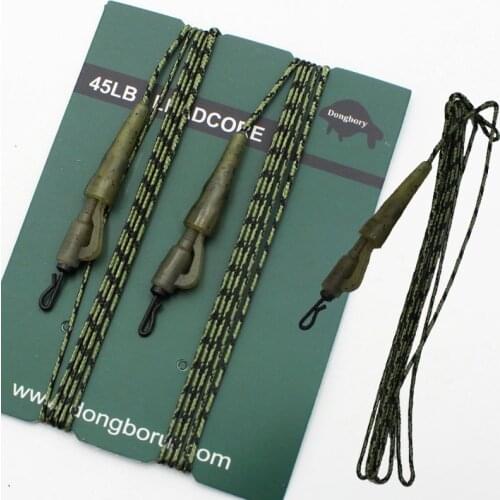 2PCS Fishing Carp Material for Carp Rig Leadcore line with Hybird Clip Carp Swivel Quick Change Fishing Tackle Equipment