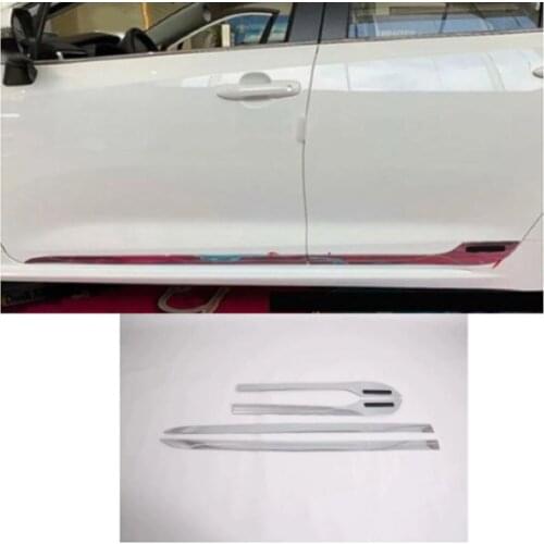 Car Sticker Styling Body Side Door Trim Strip Molding Stream Panel Bumper Hoods Parts 4pcsFor Toyota Corolla 2019 2020