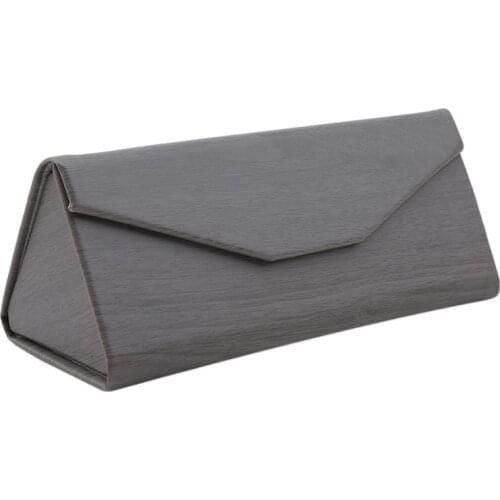 5 Colors NEW Foldable Triangular Glasses Case Portable Leather Case for Glasses Eyeglass Sunglasses