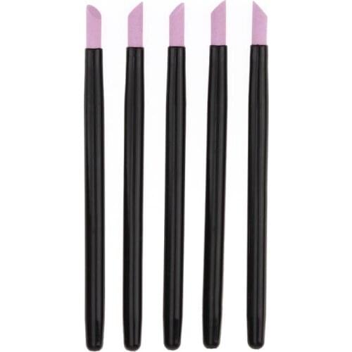 5pcs Stone Nail File Nail Art Tools Cuticle Remover Trimmer Buffer Pedicure Manicure Files nails accessoires pilnik do paznokci