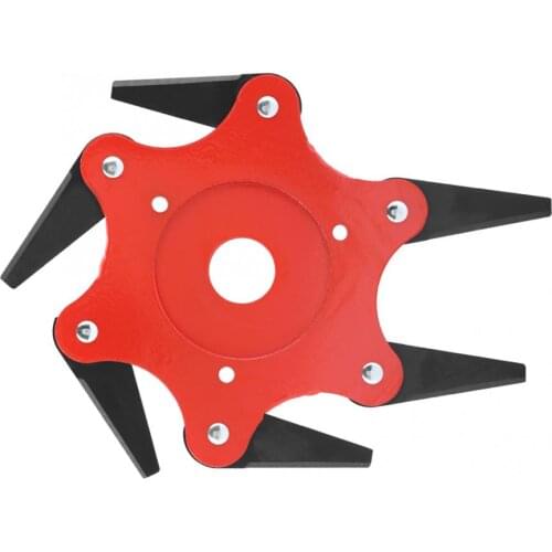 6 Steel Razor Updated Trimmer Head Cutter Garden GrassTool Fit Lawn Mower 65Mn Garden Grass Trimmer Head For Lawn Mower