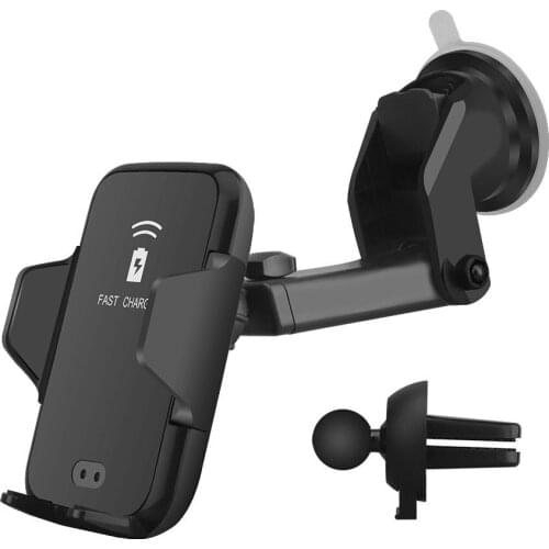 Automatic Infrared Sensor 10W Fast Wireless Charging Holder Car Wireless Charger For i-Phone X 8 Xs Max Xr S-AMSUNG S8 S9