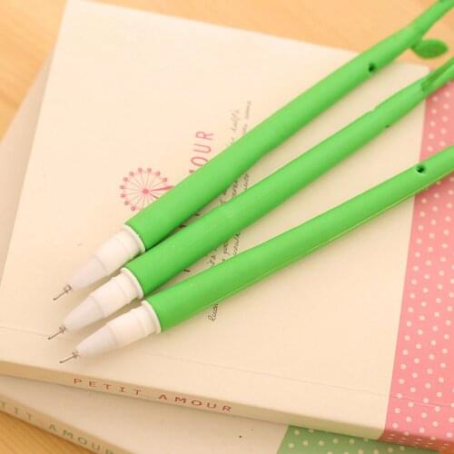 C106 lovely flowers fresh flower shape South Korea pen gift pen pen wholesale prize for students green leave