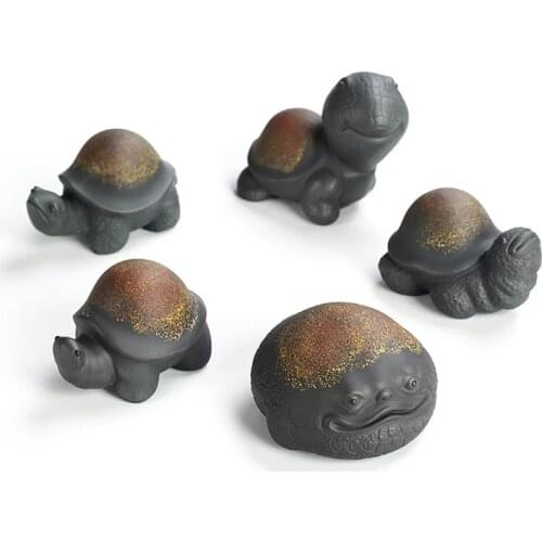 Purple Sand Toad/TurtleTea Pet Can Raise Lucky Tea To Play Tea Table Accessories Tea Table Tea Set Decoration Figurine HomeDecor