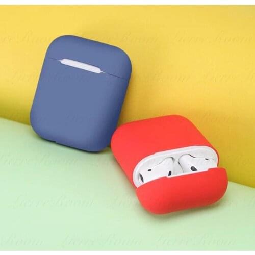 LierreRoom Airpods Protective Cover For Apple 1 2 Generation Pure Color Silicone Airpods Pro 3 Wireless Bluetooth Headset Case