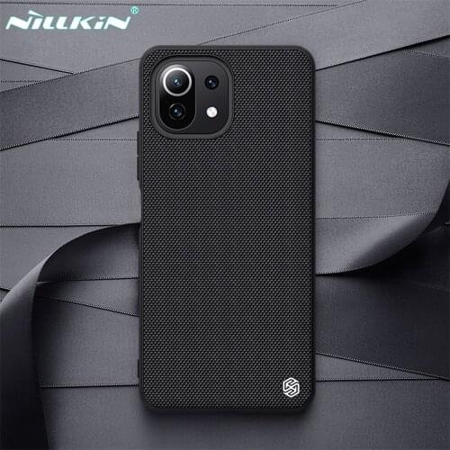 For Xiaomi Mi 11 Lite 4G 5G 11X Pro Case NILLKIN Textured Nylon Fiber Non-slip Back Cover For Xiaomi Mi11 Pro Mi 11i 11 Ultra