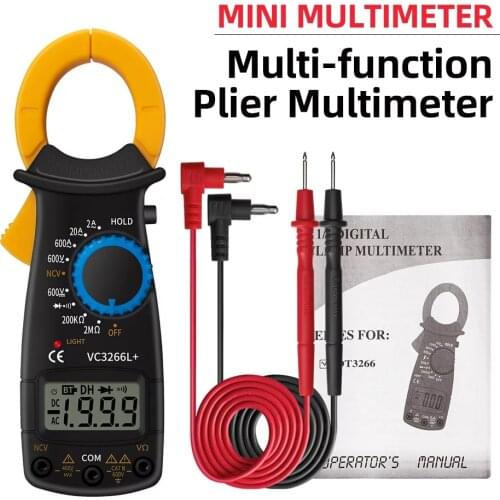 Digital Clamp Multimeter Capacitor Tester True Transistor Tester Digit lcd display Clamp Multimeter