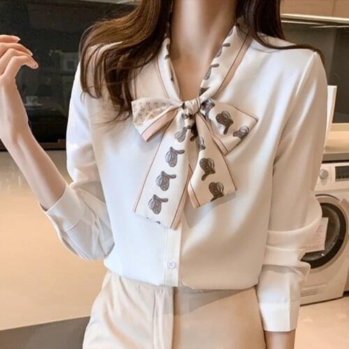 Cheap wholesale 2021 spring summer autumn new fashion casual ladies work women Blouse woman overshirt female OL Py1548