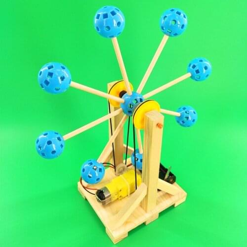 Self made Ferris wheel DIY technology small of childrens manual assembly model materials science and technology small invention