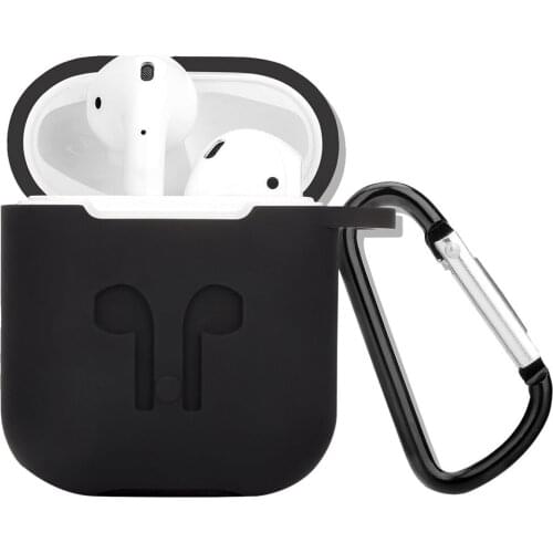 Duszake Silicone Protective Case for AirPods Charging Case Shockproof for Earpods Cover Anti-lost Strap for Apple for Earpods