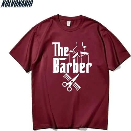 Funny The Barber Hairdresser Oversized Graphic T Shirts For Male O-Neck Short Sleeve Cotton Casual Mens Clothing Tee Tops