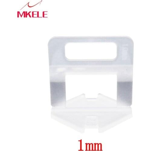 High Quality 100pcs Wedges Clips 1mm 1.5mm 2mm 2.5mm 3mm Tile Leveling System Clips Plastic Spacers Tiling Tools