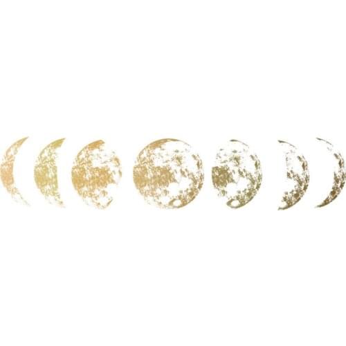 Creative star Moon phase 3D Wall Sticker Home living room wall decoration Murals Art Decals background decor Moon stickers