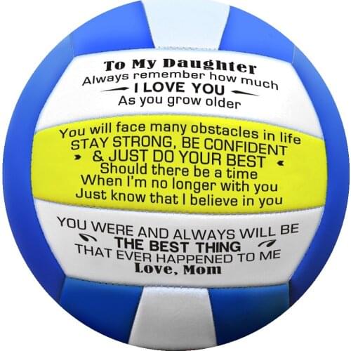 Best Gifts For To Beloved Daughter Mom to My Daughter Difts Soft Volleyball Professional Training Competition Ball