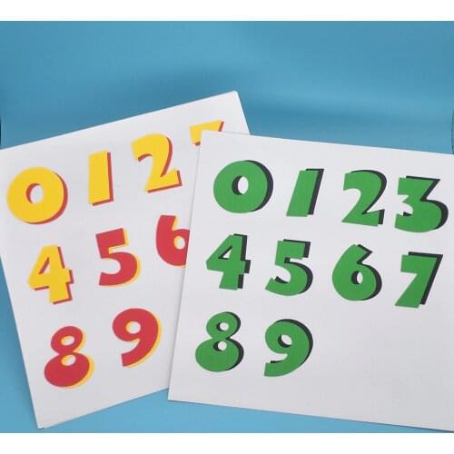 Large Arabic numerals 0-9 metal cutting mold scrapbook photo album decoration DIY handmade art