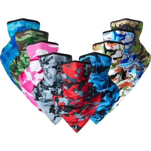 Multifunctional Magic Scarf Neck Tube With Ear Loops Outdoor Fishing Hiking Cycling Face Head Wrap Cover Bandana Headband Mask