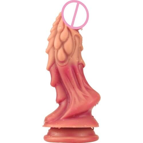 Soft Realistic Monster Dragon Big Dildo Suction Cup Cock Lesbian Silicone Masturbators Penis Butt Plug Adult Sex Toys for Women