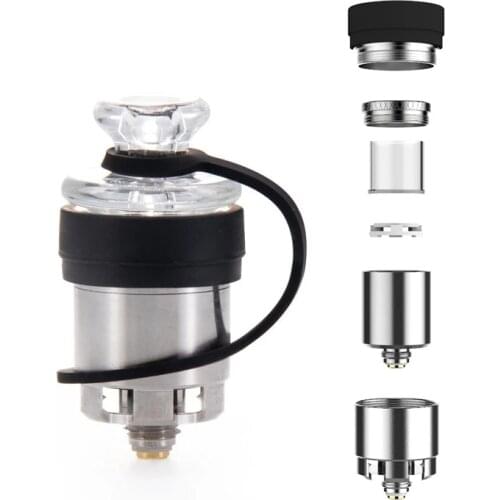 IPX4 Waterproof Bowl Heating Head Replaceable Base Carb Cap Replacement for Exseed Dabcool W2 Dabber Wax Concentrate Dab Rig Kit