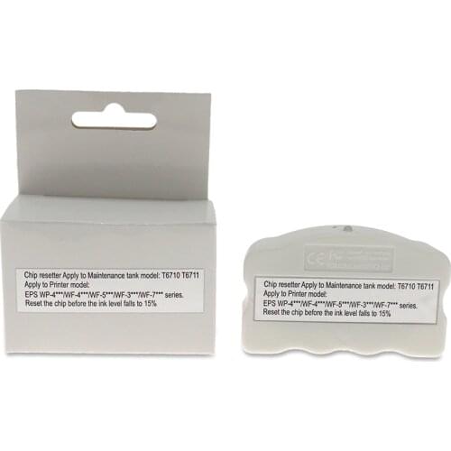 New T6710 T6711 Maintenance Tank Chip Resetter For Epson WP-4530/4540/4511/4531/4015/4025/4525 printer