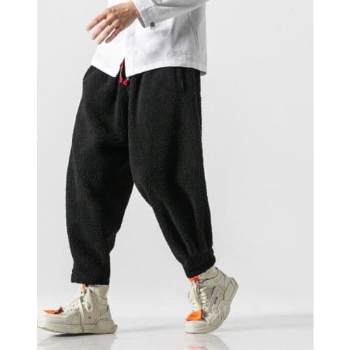 Autumn Winter Mens Jogger Harem Pants Warm Trousers Man Casual 2021 Oversized Sweatpants Woman Pants Streetwear Dropshipping