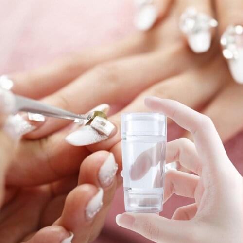 Nail Salon 3.8cm Pure Clear Nail Art Stamper Scraper Set Print Silicone Image Design Nail Stamp Stamping Tools
