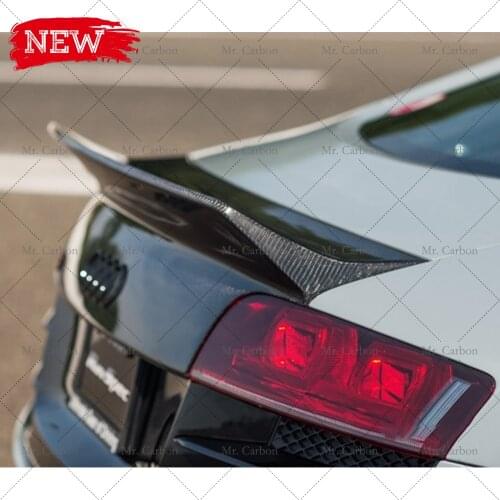 FOR AUDI R8 2008-2015 ARTISAN-STYLE CARBON FIBER SPOILER TRIM TUNING PART FOR R8 CARBON TRUNK WING LIP DUCKTAIL SPLITTER RACING
